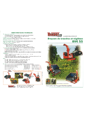 Rębaki drewna Bugnot BV-E 55 PF
