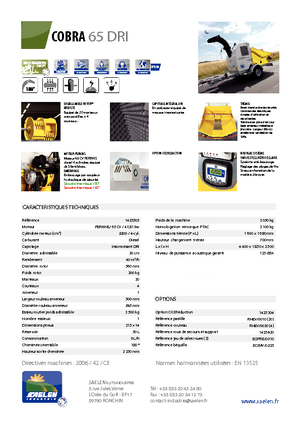 Rębaki drewna TS-Industrie Cobra 65 DRI