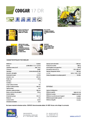 Rębaki drewna TS-Industrie Cougar 17 DR