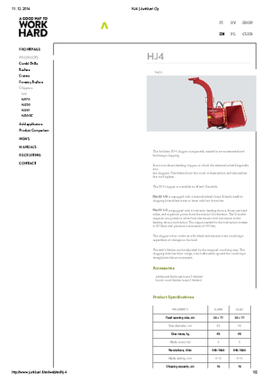 Rębaki drewna Junkkari HJ 4 G