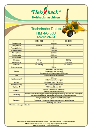 Rębaki drewna Heizohack HM 4-300