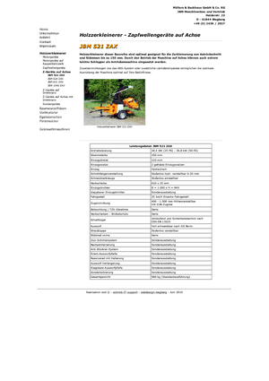 Rębaki drewna JBM JBM 521 ZAX