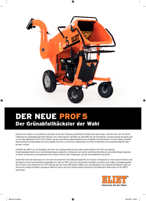 Rębaki drewna Eliet Prof 5 B