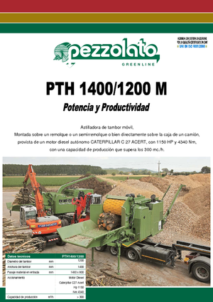 Rębaki drewna Pezzolato PTH 1400/1200
