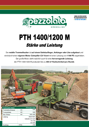 Rębaki drewna Pezzolato PTH 1400/1200
