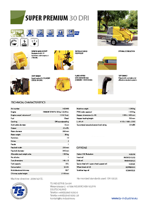 Rębaki drewna TS-Industrie Super Premium 30 DRI