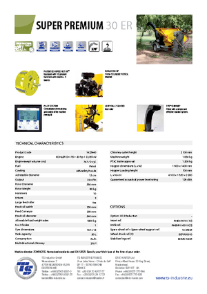 Rębaki drewna TS-Industrie Super Premium 30 ER