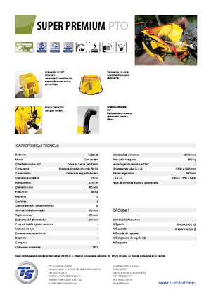 Rębaki drewna TS-Industrie Super Premium PTO