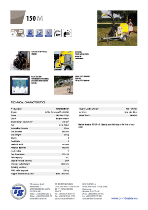Rębaki drewna TS-Industrie TS 150 M