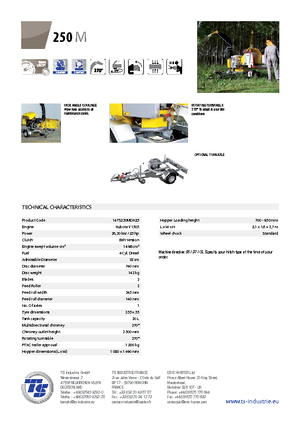 Rębaki drewna TS-Industrie TS 250 M