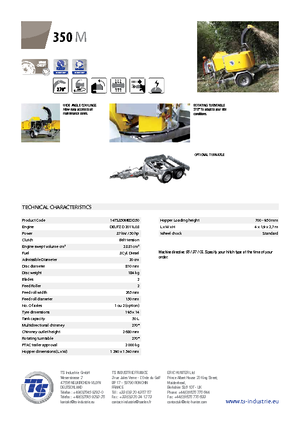Rębaki drewna TS-Industrie TS 350 M