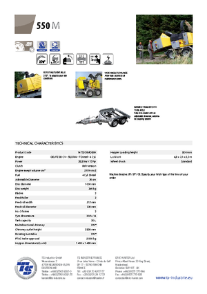 Rębaki drewna TS-Industrie TS 550 M