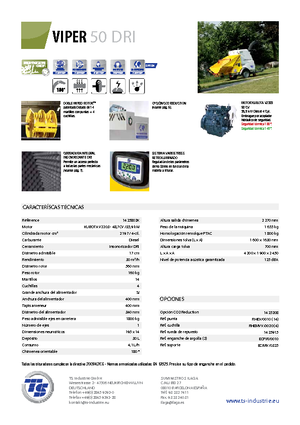 Rębaki drewna TS-Industrie Viper 50 DRI