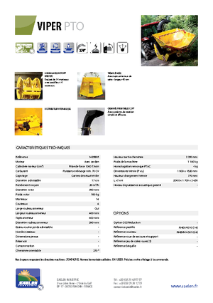 Rębaki drewna TS-Industrie Viper PTO