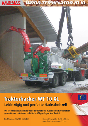 Rębaki drewna MUS-MAX Wood-Terminator 10 XL Z