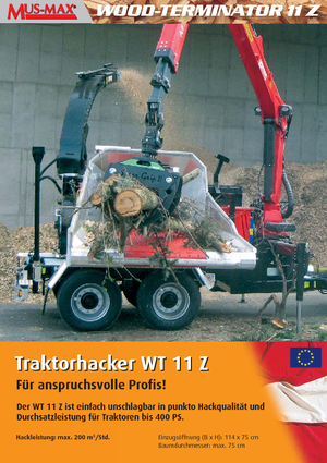 Rębaki drewna MUS-MAX Wood-Terminator 11 Z