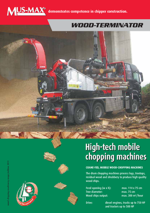 Rębaki drewna MUS-MAX Wood-Terminator 10 XL Z