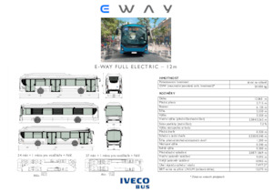 Autobusy miejskie Iveco E-way 12 m