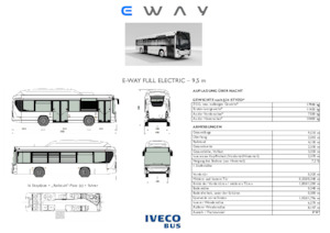 Autobusy miejskie Iveco E-way 9,5 m