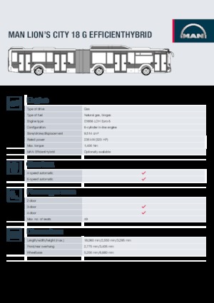 Autobusy miejskie MAN Lion’s City 18 G