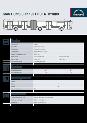 Autobusy miejskie MAN Lion’s City 19