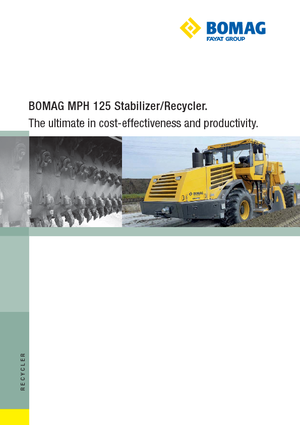 Maszyny do recyklingu nawierzchni na zimno Bomag MPH 125