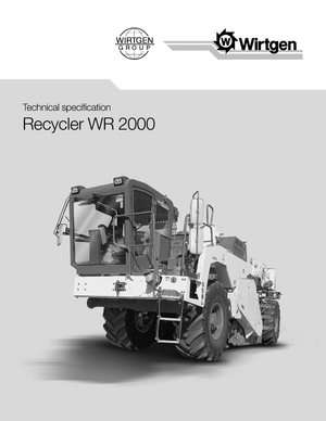 Maszyny do recyklingu nawierzchni na zimno Wirtgen WR 2000