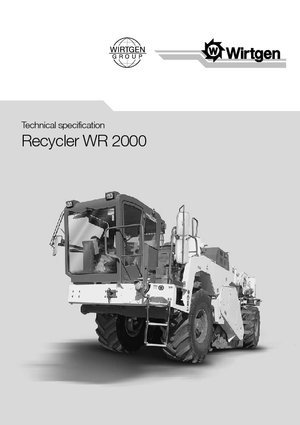Maszyny do recyklingu nawierzchni na zimno Wirtgen WR 2000