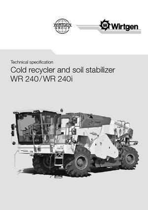 Maszyny do recyklingu nawierzchni na zimno Wirtgen WR 240