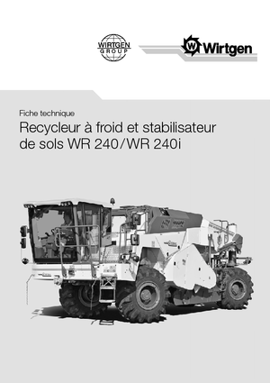 Maszyny do recyklingu nawierzchni na zimno Wirtgen WR 240