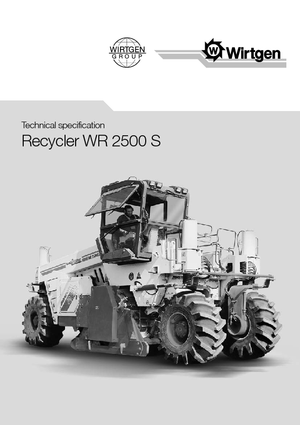 Maszyny do recyklingu nawierzchni na zimno Wirtgen WR 2500 S