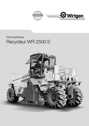 Maszyny do recyklingu nawierzchni na zimno Wirtgen WR 2500 S