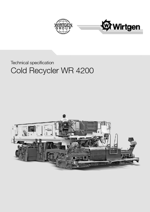 Maszyny do recyklingu nawierzchni na zimno Wirtgen WR 4200