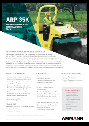 Wałki segmentowe Ammann ARP 35 K