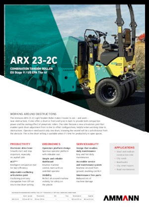Wałki segmentowe Ammann ARX 23-2C