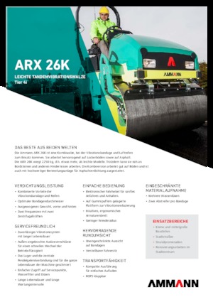 Wałki segmentowe Ammann ARX 26 K