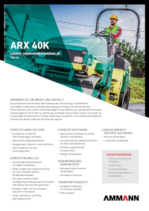 Wałki segmentowe Ammann ARX 40 K