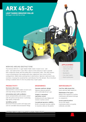 Wałki segmentowe Ammann ARX 45-2C ST V