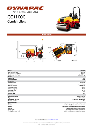Wałki segmentowe Dynapac CC 1100 C
