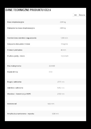 Wałki segmentowe Caterpillar CC2.6