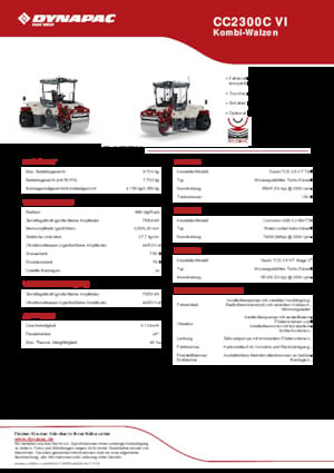 Wałki segmentowe Dynapac CC2300C VI