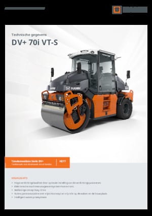 Wałki segmentowe Hamm DV+ 70i VT-S