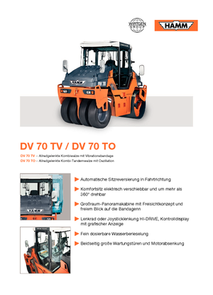 Wałki segmentowe Hamm DV 70 TV