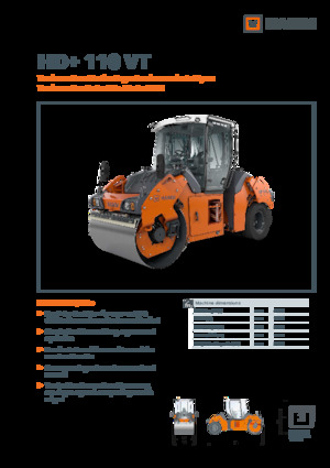 Wałki segmentowe Hamm HD+ 110 VT