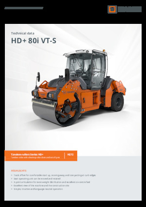 Wałki segmentowe Hamm HD+ 80i VT-S