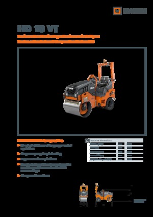 Wałki segmentowe Hamm HD 10 VT