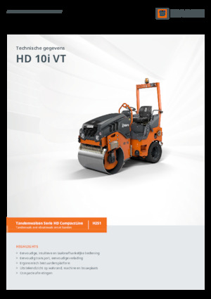 Wałki segmentowe Hamm HD 10i VT