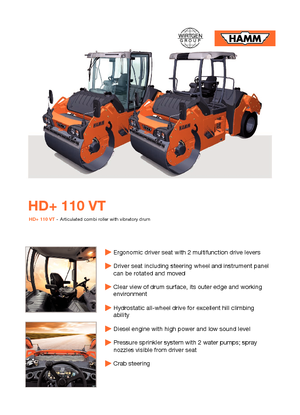 Wałki segmentowe Hamm HD+ 110 VT