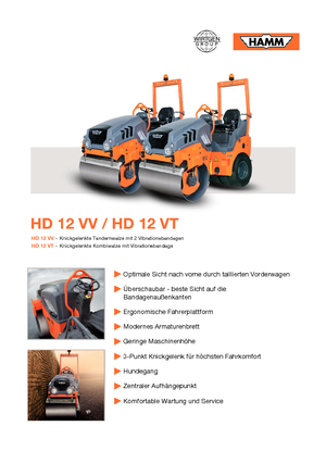 Wałki segmentowe Hamm HD 12 VT