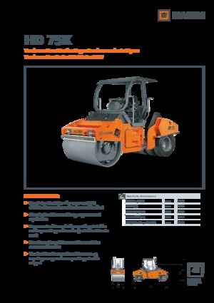 Wałki segmentowe Hamm HD 75 K